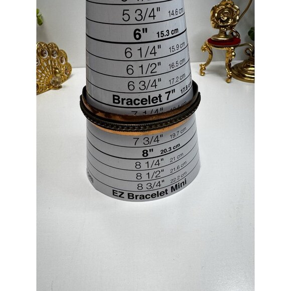 Vintage Retro Solid Copper Cuff Bracelet Boho Unisex Adjustable 7.5" - Picture 7 of 11